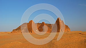 Jebel Barkal and Pyramids, Karima. Nubia, Sudan