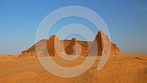 Jebel Barkal and Pyramids, Karima. Nubia, Sudan photo