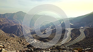 Jebel Jais road in UAE