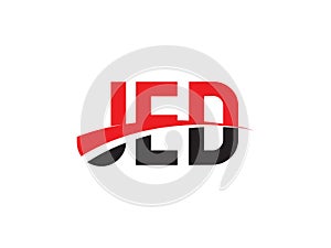 JED Letter Initial Logo Design Vector Illustration