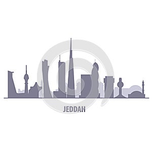 Jeddah city skyline - Jiddah landmarks and cityscape