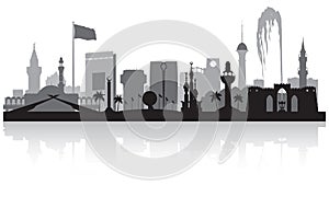 Jeddah Saudi Arabia city skyline silhouette