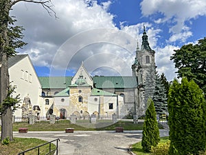 Jedrzejow Abbey is a Cistercian abbey founded in the 12th century photo