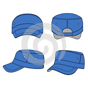 Jeep cap band outlined template