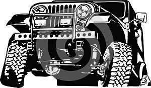 Jeep Climber Vector Illustration