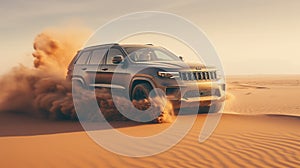 Jeep grand cherokee wk2 Trackhawk on sand drift