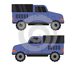 Jeep icon illustrated in vector on white background