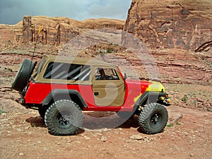 Jeep in Moab