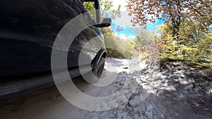 Jeep in the mountains go-pro