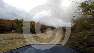 Jeep in the mountains go-pro