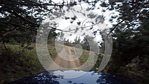 Jeep in the mountains go-pro