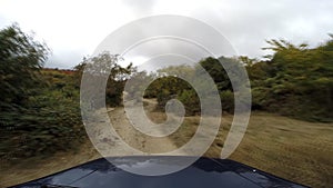 Jeep in the mountains go-pro