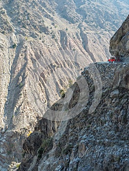 A Jeep Ride Dangerous Road To Fairy Meadows, Nanga Parbat, Karakoram, Pakistan