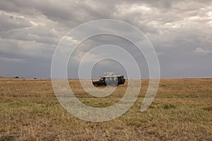 Jeep safari in Maasai Mara National Park Kenya