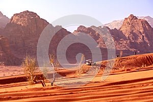 Jeep safari in Wadi Rum desert, Jordan