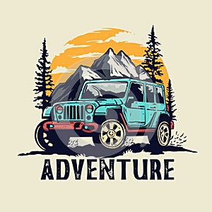 Jeep t shirt design template