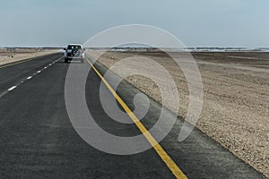 Jeep Tour safari road in the desert Oman Salalah 7