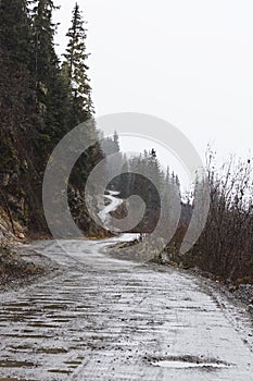 Jeep Trail of Dalton Road near Haines, Alaska