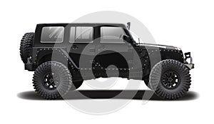 Jeep Wrangler special edition isolated on white background