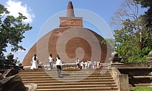 Jeethawanaramaya pagoda in sri lanka.