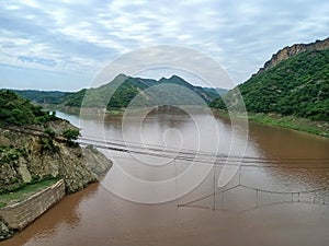 Jehlum river near Azad Jamu kashmir at dhangali, kallar Syedan, rawalpindi.