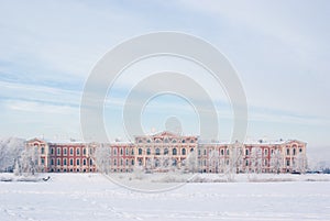 Jelgava palace in winter