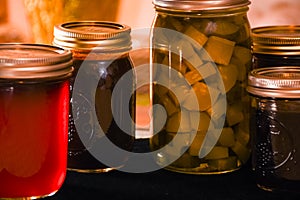 Jellies and Pickles Canning Jars