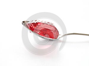 Jello on a spoon