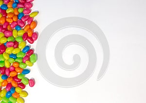 Jelly bean border with white space for text