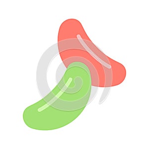 Jelly beans icon vector image.