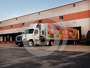 Jelly Belly Jelly Bean Truck In Loading Dock