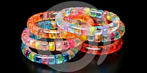 Jelly Bracelets Jamboree A Festive Celebration of Kids\' Fashion and Trends. Concept Fashion Trends, Kids Jewelry, Creative