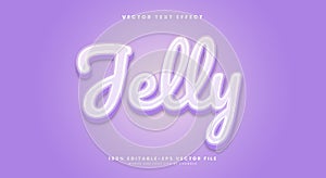 jelly 3d editable text effect template