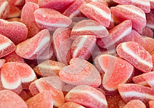 Jelly heart shape candies