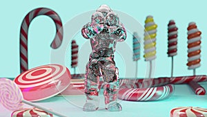 Jelly Monster Dancing clip. gelatin character, Chicken Dance, candy, snowman, Hokey Pokey, 3d
