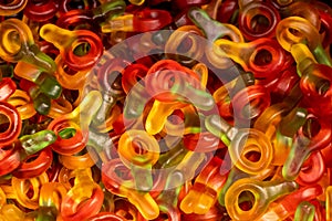 Jelly pacifiert dummies candies background