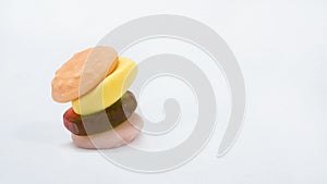 Jelly sandwish with copy space photo