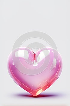 Jelly sweet heart with copyspace for Valentines Day and love themed greeting card