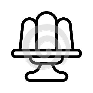 Jelly vector thin line  icon