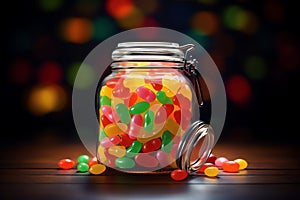 Jellybean Jar beautiful candyland sweets fairytale background