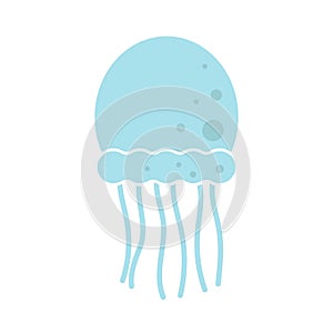 jellyfish icon design template vector illustration