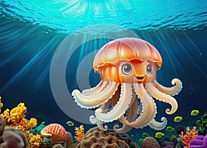 Jellyfish mascot