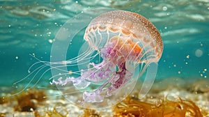 jellyfish in ocean water