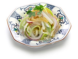Jellyfish salad, chinese cuisine, cold dish