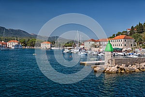Jelsa port in Hvar island Croatia