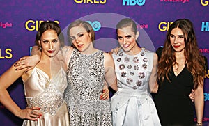 Jemima Kirke, Lena Dunham, Allison Williams, and Zosia Mamet