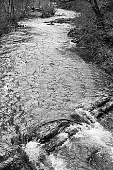 Jennings Creek located in the Blue Ridge Mountains of Virginia, USA