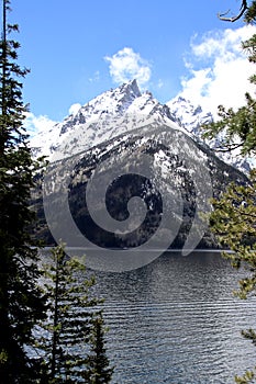 Jenny Lake Grand Teton Mountains at Grand Tetons National Park