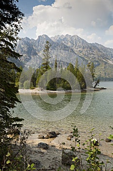 Jenny Lake and Teton Mountains, Jackson Hole, Wyoming.