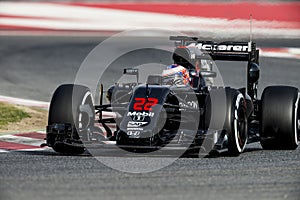 JENSON BUTTON (McLAREN HONDA) - F1 TEST